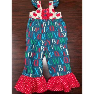 Eleanor Rose Kids Alphabet School Pantsuit Size 2